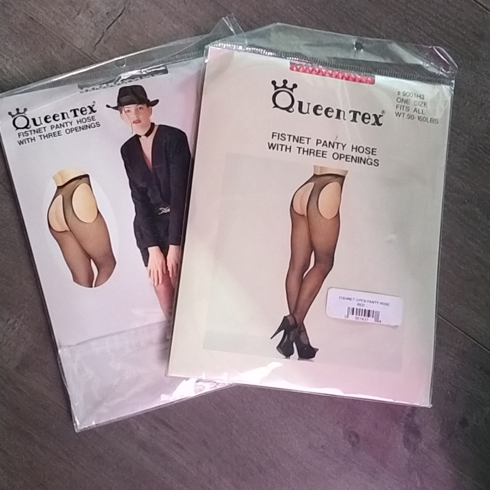 SEAMLESS FISHNET SUSPENDER PANTYHOSE - Picture 4 of 6